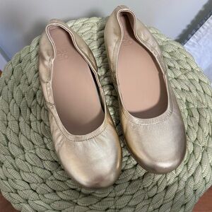 Abeo Metallic Champagne Ballet Flats